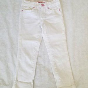 Girl's White Denim Jeans